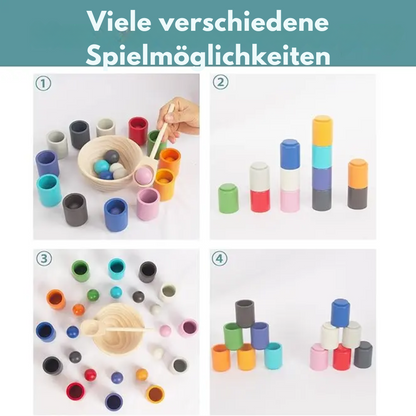 Avelena | Montessori Spielzeug | Motorik & Konzentration | Holz & Kunststoff