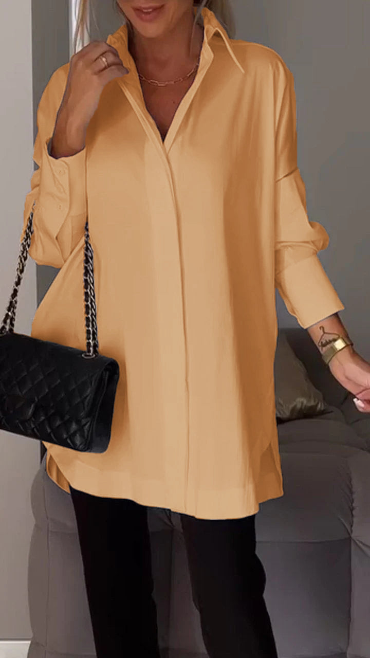 Chique Bluse aus Chiffon in Übergröße