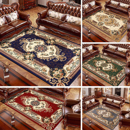 Avelena | Olden Floral Printed Rug Mehrfarbiger Synthetik Bereich Teppich Haustierfreundlich Pflegeleicht Indoor Teppich für das Wohnzimmer