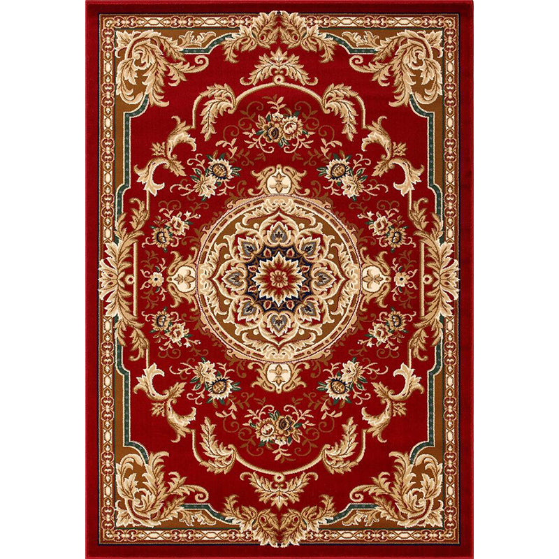 Avelena | Olden Floral Printed Rug Mehrfarbiger Synthetik Bereich Teppich Haustierfreundlich Pflegeleicht Indoor Teppich für das Wohnzimmer
