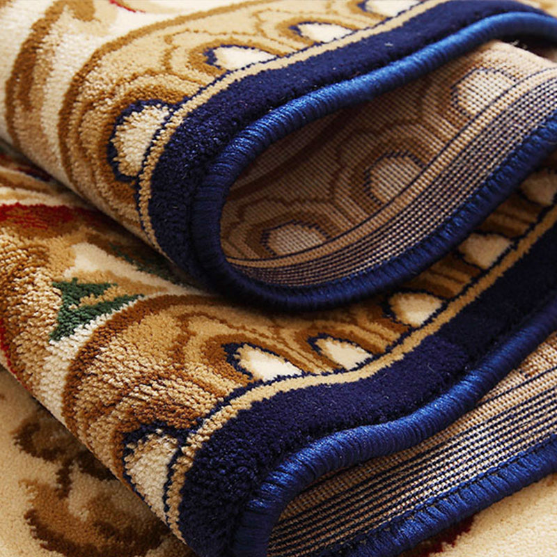 Avelena | Olden Floral Printed Rug Mehrfarbiger Synthetik Bereich Teppich Haustierfreundlich Pflegeleicht Indoor Teppich für das Wohnzimmer