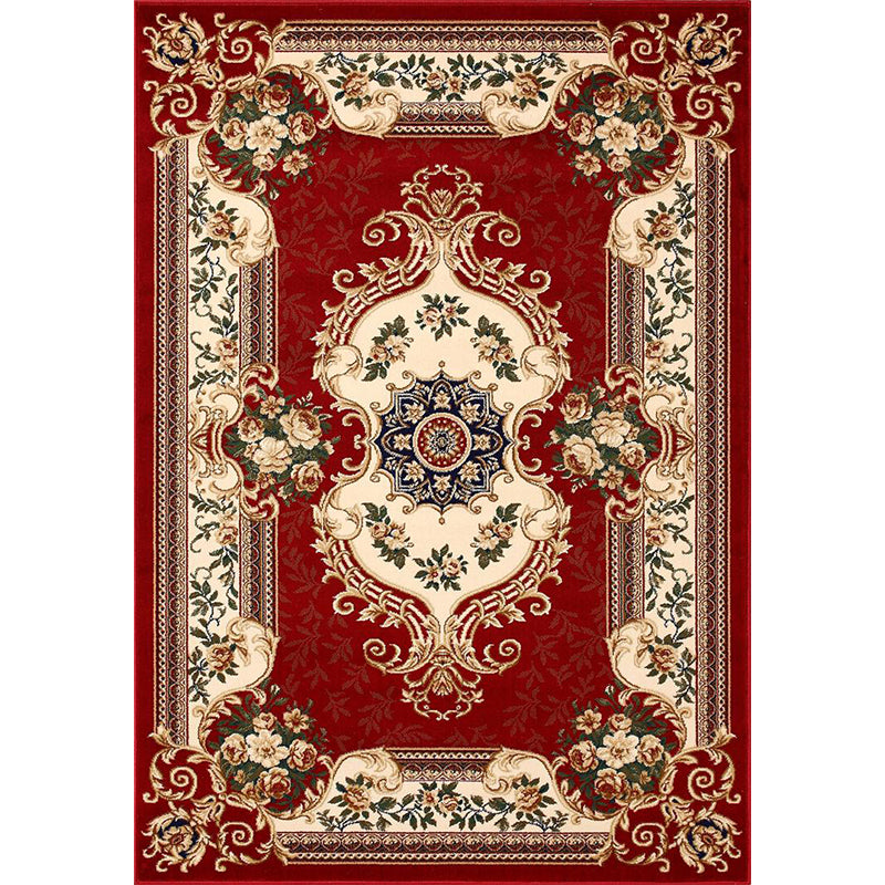 Avelena | Olden Floral Printed Rug Mehrfarbiger Synthetik Bereich Teppich Haustierfreundlich Pflegeleicht Indoor Teppich für das Wohnzimmer
