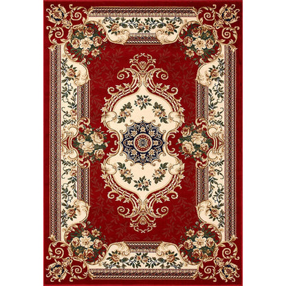 Avelena | Olden Floral Printed Rug Mehrfarbiger Synthetik Bereich Teppich Haustierfreundlich Pflegeleicht Indoor Teppich für das Wohnzimmer