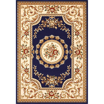 Avelena | Olden Floral Printed Rug Mehrfarbiger Synthetik Bereich Teppich Haustierfreundlich Pflegeleicht Indoor Teppich für das Wohnzimmer