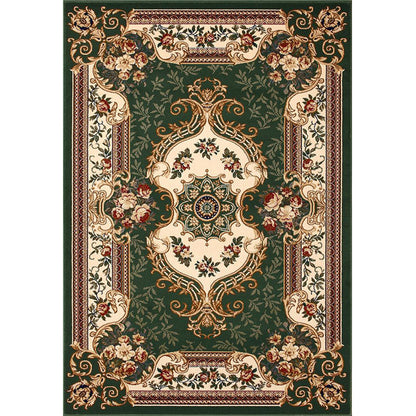 Avelena | Olden Floral Printed Rug Mehrfarbiger Synthetik Bereich Teppich Haustierfreundlich Pflegeleicht Indoor Teppich für das Wohnzimmer
