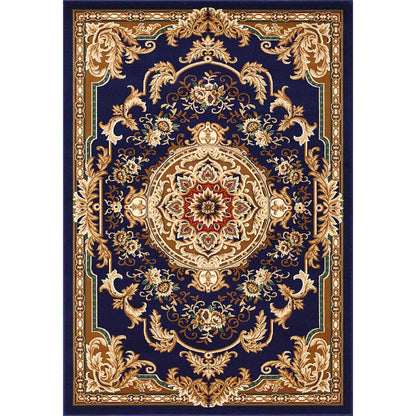 Avelena | Olden Floral Printed Rug Mehrfarbiger Synthetik Bereich Teppich Haustierfreundlich Pflegeleicht Indoor Teppich für das Wohnzimmer