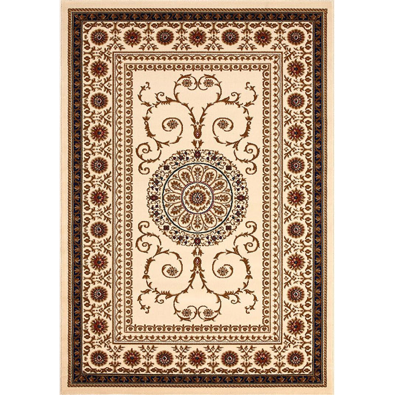 Avelena | Olden Floral Printed Rug Mehrfarbiger Synthetik Bereich Teppich Haustierfreundlich Pflegeleicht Indoor Teppich für das Wohnzimmer