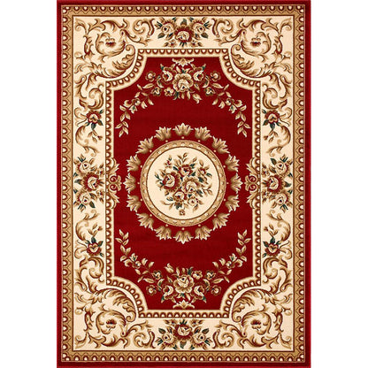Avelena | Olden Floral Printed Rug Mehrfarbiger Synthetik Bereich Teppich Haustierfreundlich Pflegeleicht Indoor Teppich für das Wohnzimmer