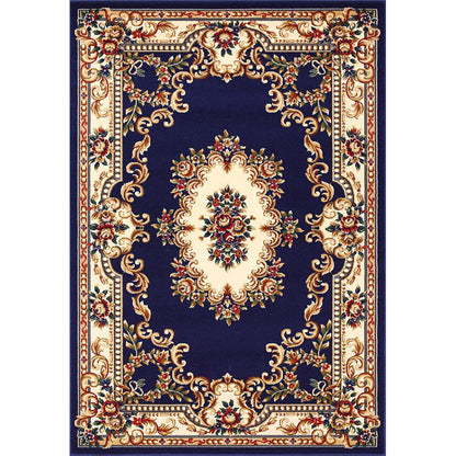 Avelena | Olden Floral Printed Rug Mehrfarbiger Synthetik Bereich Teppich Haustierfreundlich Pflegeleicht Indoor Teppich für das Wohnzimmer