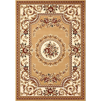 Avelena | Olden Floral Printed Rug Mehrfarbiger Synthetik Bereich Teppich Haustierfreundlich Pflegeleicht Indoor Teppich für das Wohnzimmer