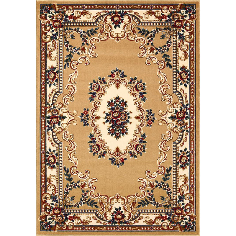 Avelena | Olden Floral Printed Rug Mehrfarbiger Synthetik Bereich Teppich Haustierfreundlich Pflegeleicht Indoor Teppich für das Wohnzimmer