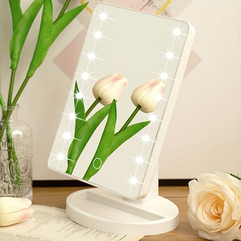 Avelena | Tragbarer Makeup Spiegel mit 16 Led'S