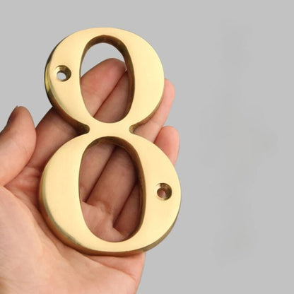 Avelena | Traditionelle Haustürnummern aus massivem Messing