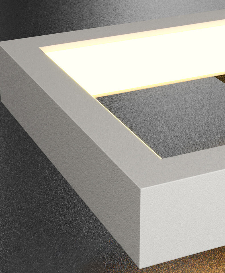 Avelena | Minimalistische Kreative Quadratische Rahmen Eisen Silikon LED Wandlampe