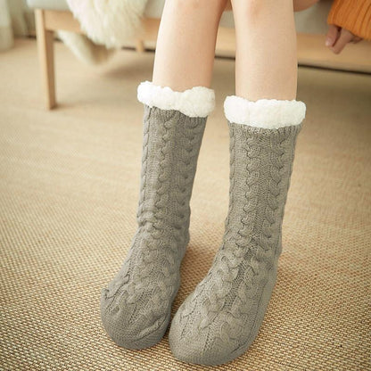 Avelena | Ultra-Plüsch Weiche Rutschfeste Socken, 1 Paar
