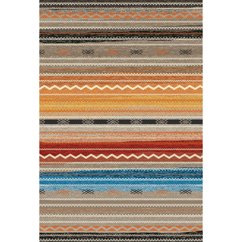 Avelena | Boho Parlor Teppich Mehrfarbig Geometrisch Bedruckter Bereich Teppich Synthetik Rutschfest Haustierfreundlich Pflegeleicht Innen Teppich