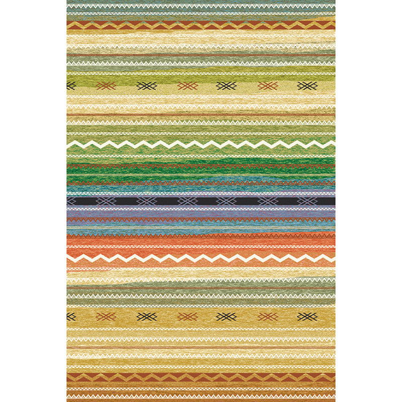 Avelena | Boho Parlor Teppich Mehrfarbig Geometrisch Bedruckter Bereich Teppich Synthetik Rutschfest Haustierfreundlich Pflegeleicht Innen Teppich