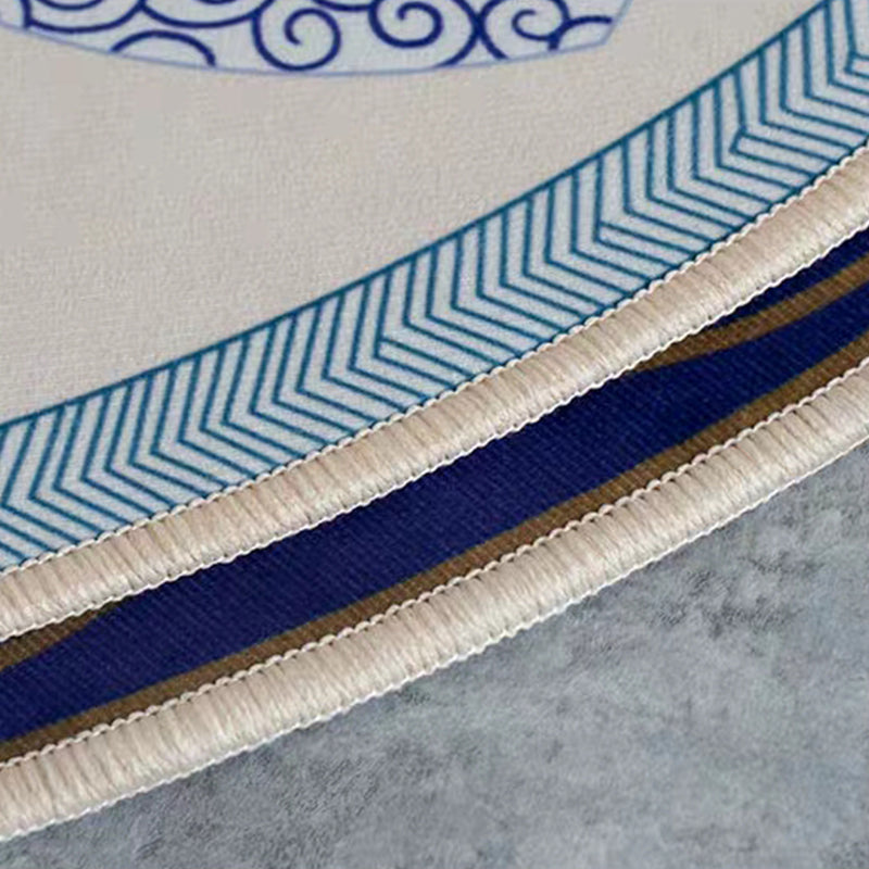 Avelena | Oriental Wohnzimmerteppich Mehrfarbiger Floral Druck Innen Teppich Polypropylen Antiskid Waschbar Pflegeleicht Teppich