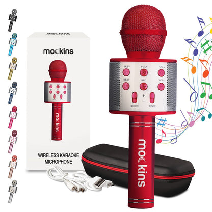 Avelena | Tragbares Karaoke-Mikrofon - Mikrofon mit integriertem Bluetooth-Lautsprecher - Kompatibel mit IOS- und Android-Geräten