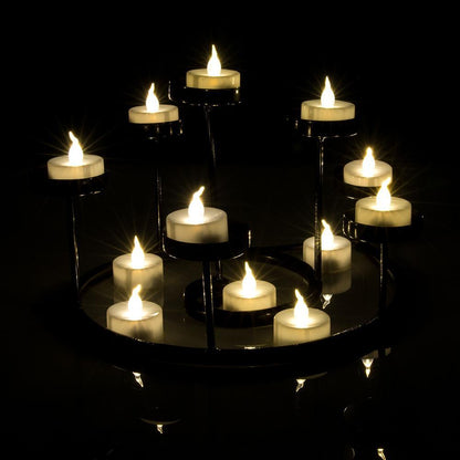 Avelena | 24-teilig: Warmweiß Teelichter Timer Flameless Rauchfrei Kerzen