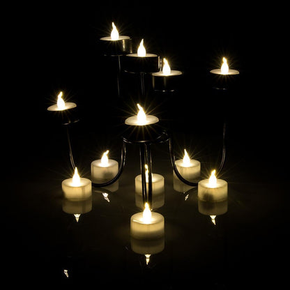 Avelena | 24-teilig: Warmweiß Teelichter Timer Flameless Rauchfrei Kerzen