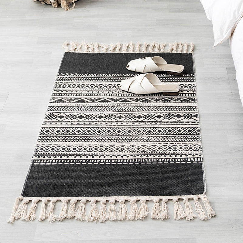 Avelena | Multi-Color Südwesten Teppich Baumwolle Geometrisch Gedruckt Teppich Einfach Pflege Haustierfreundlich Innen Teppich für Schlafzimmer