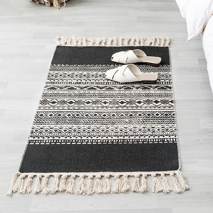 Avelena | Multi-Color Südwesten Teppich Baumwolle Geometrisch Gedruckt Teppich Einfach Pflege Haustierfreundlich Innen Teppich für Schlafzimmer