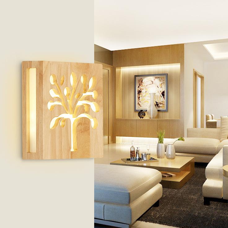 Avelena | Wandlampe - WoodGlow - Elegante LED - Essenz des Lebens im Freien drinnen