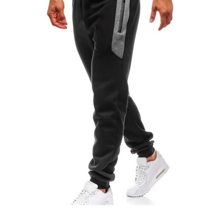 Herren Sportlich Jogging Hose | Reißverschluss Tasche