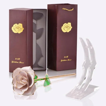 Avelena | 24k Gold Getauchte Ewige Rose