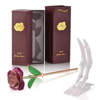 Avelena | 24k Gold Getauchte Ewige Rose