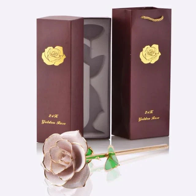 Avelena | 24k Gold Getauchte Ewige Rose