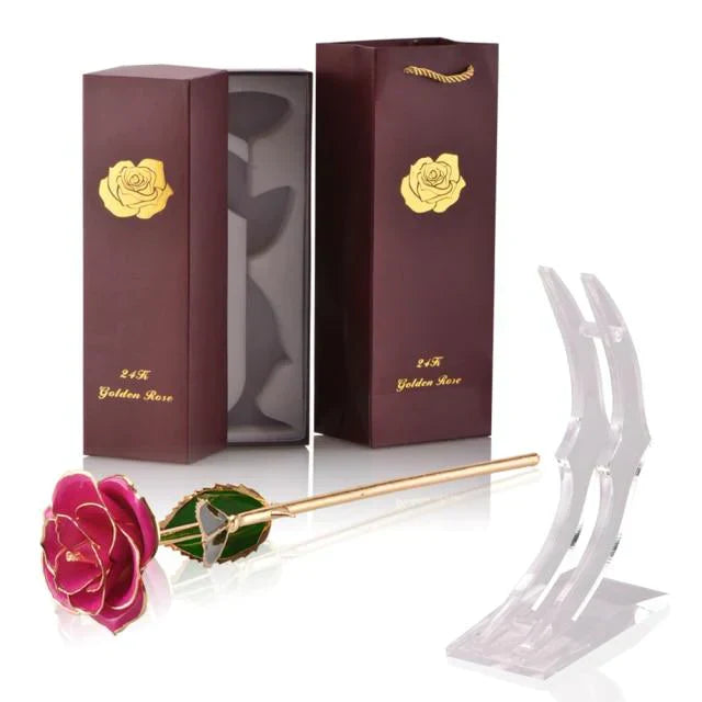 Avelena | 24k Gold Getauchte Ewige Rose