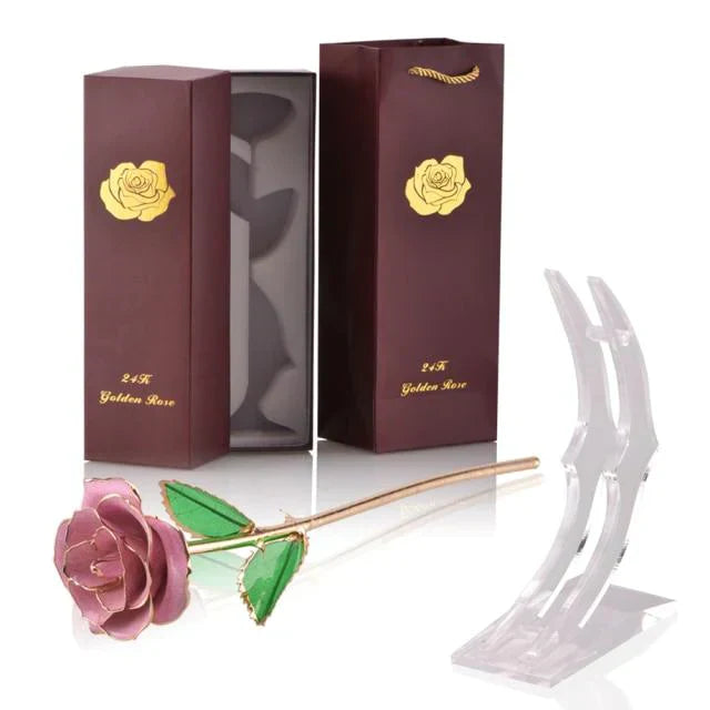 Avelena | 24k Gold Getauchte Ewige Rose