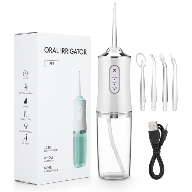 Avelena | Wasserdichter Irrigator Dentalreiniger, kabelloser & wiederaufladbarer Wasserzahnseide