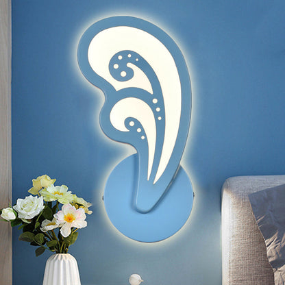 Avelena | Kinder Schlafzimmer Treppen Wandlampe Acryl Metall Cartoon Wandleuchte mit Candy Farbe