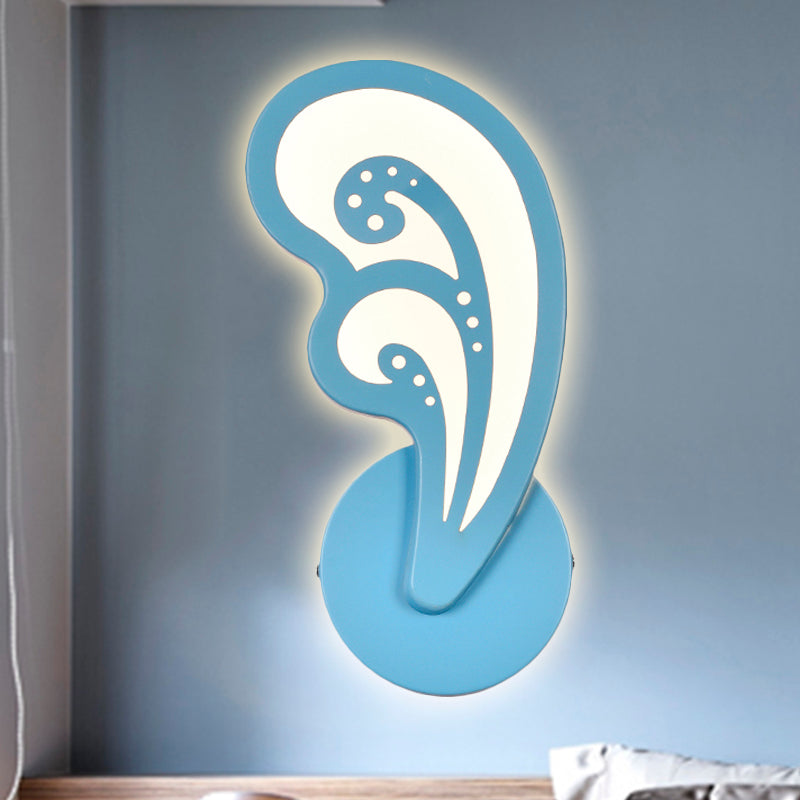 Avelena | Kinder Schlafzimmer Treppen Wandlampe Acryl Metall Cartoon Wandleuchte mit Candy Farbe