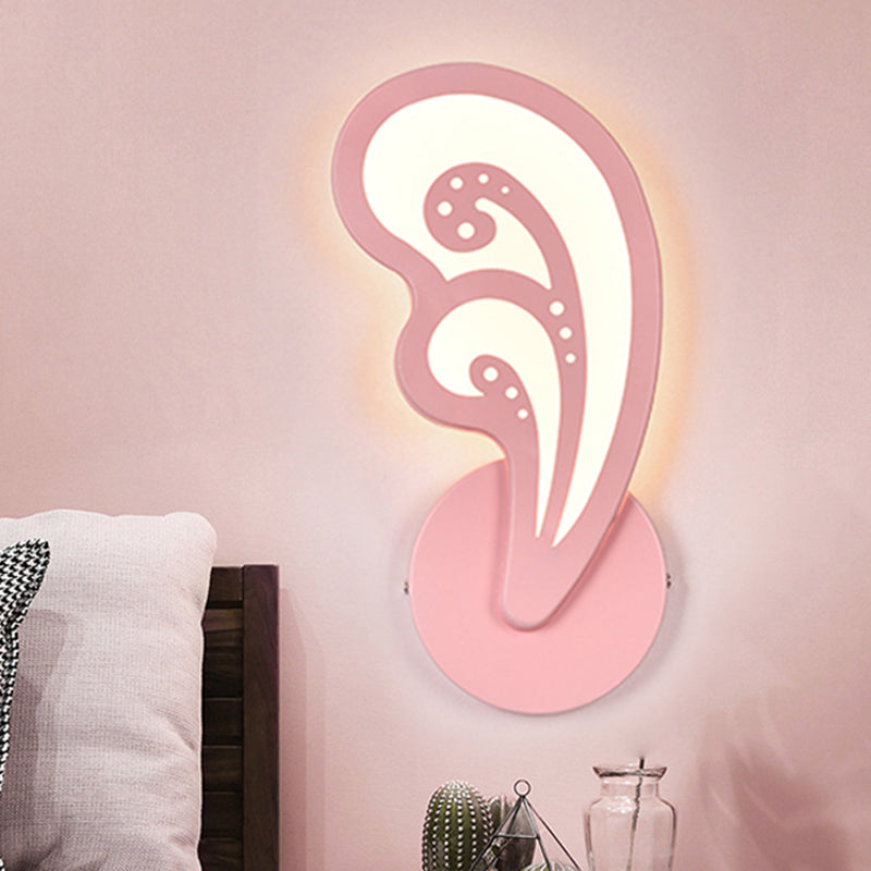 Avelena | Kinder Schlafzimmer Treppen Wandlampe Acryl Metall Cartoon Wandleuchte mit Candy Farbe