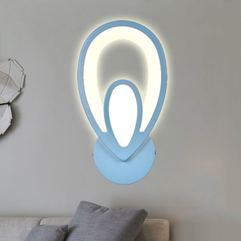 Avelena | Kinder Schlafzimmer Treppen Wandlampe Acryl Metall Cartoon Wandleuchte mit Candy Farbe