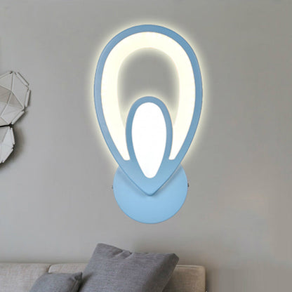 Avelena | Kinder Schlafzimmer Treppen Wandlampe Acryl Metall Cartoon Wandleuchte mit Candy Farbe