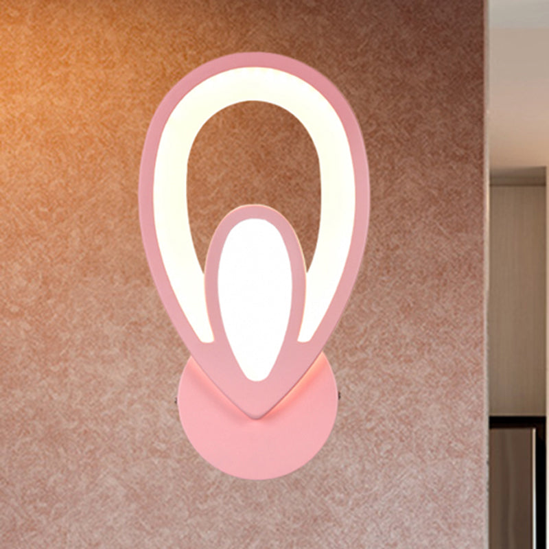 Avelena | Kinder Schlafzimmer Treppen Wandlampe Acryl Metall Cartoon Wandleuchte mit Candy Farbe