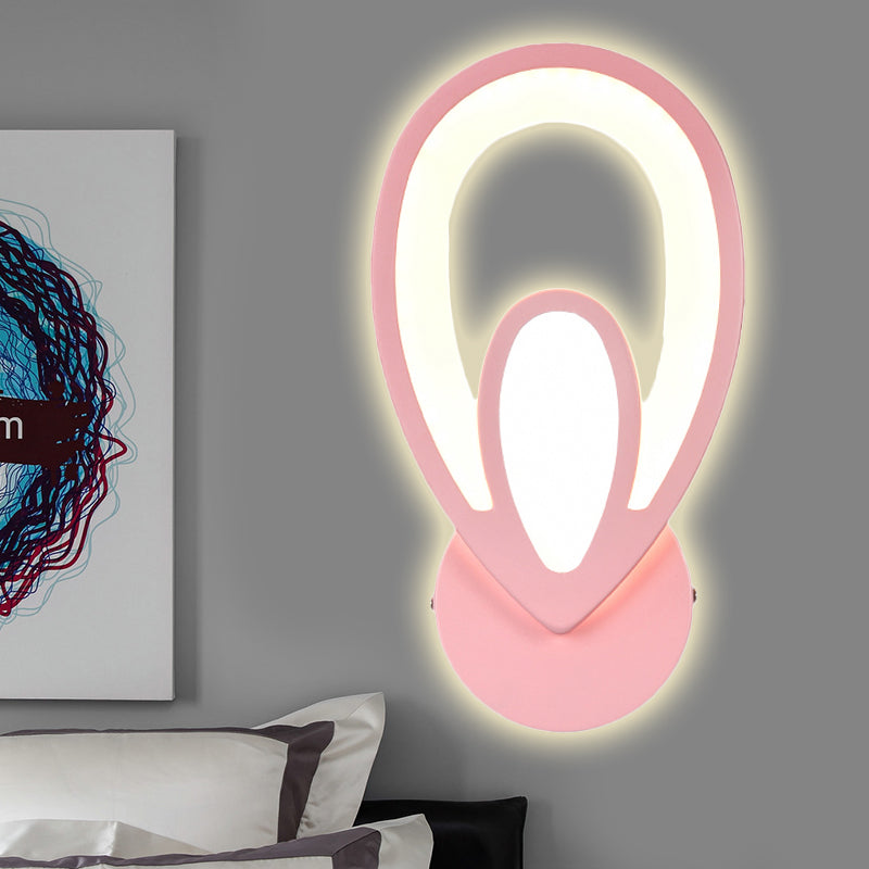 Avelena | Kinder Schlafzimmer Treppen Wandlampe Acryl Metall Cartoon Wandleuchte mit Candy Farbe