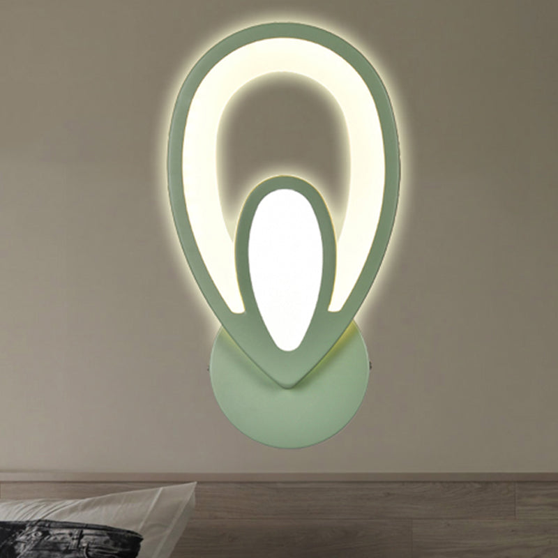 Avelena | Kinder Schlafzimmer Treppen Wandlampe Acryl Metall Cartoon Wandleuchte mit Candy Farbe