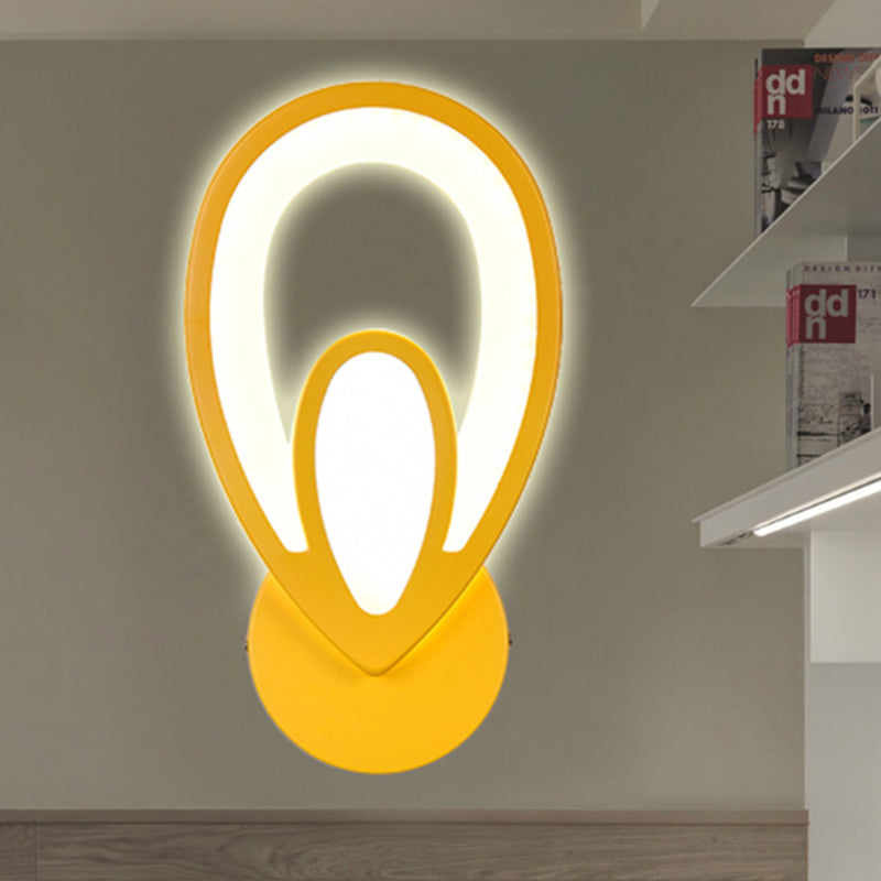 Avelena | Kinder Schlafzimmer Treppen Wandlampe Acryl Metall Cartoon Wandleuchte mit Candy Farbe