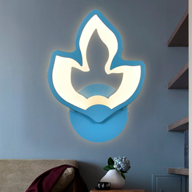 Avelena | Kinder Schlafzimmer Treppen Wandlampe Acryl Metall Cartoon Wandleuchte mit Candy Farbe