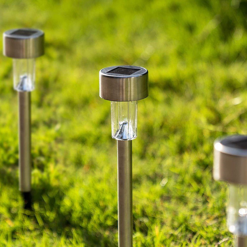 Avelena | Edelstahl Außen-Solarlichter Für Den Gehweg - Wasserdicht, Led Landschaftsbeleuchtung Solarbetriebene Lichter Solar Gartenlichter Für Gehwege Patio Garten