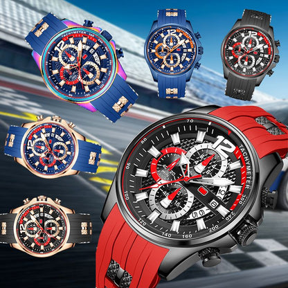 Avelena | Wasserdichte Motorsport-Uhr für Männer mit leuchtend