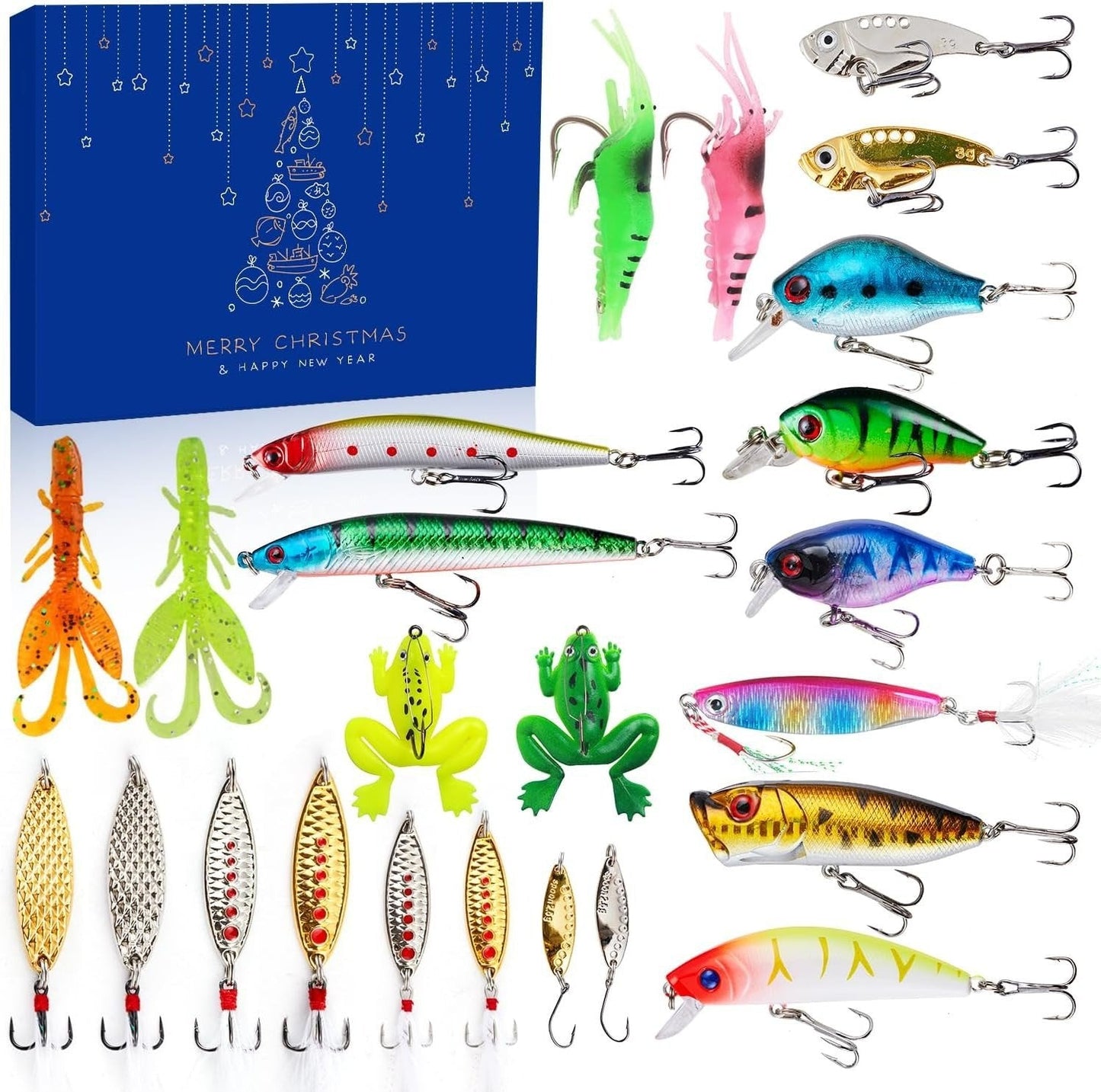Avelena | 24 Tage Weihnachts Countdown Angeln Set