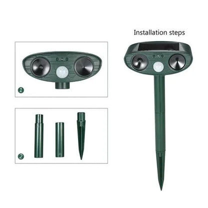 Avelena | Solar-powered ultrasound deer repeller - Effective deer deterrent for gardens and caverns in 48 hours