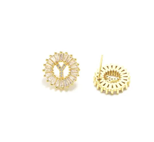 Avelena | Frauen Chic Gold Buchstaben Brosche
